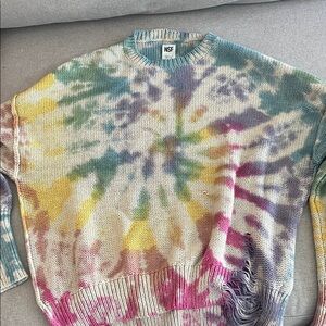 NSF Women's Multicolor Tie-Dye Sweater